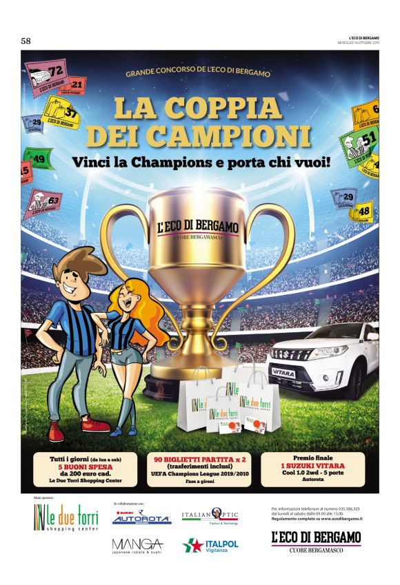 L'Eco di Bergamo 16/10/2019