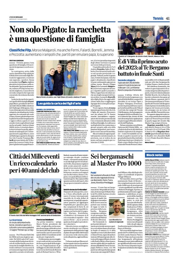L'Eco di Bergamo 11/01/2023
